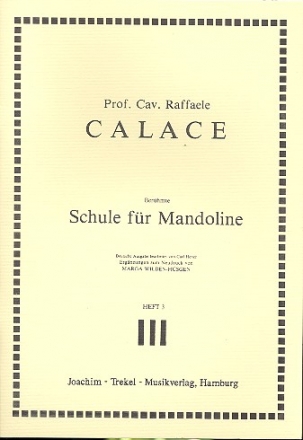 Schule für Mandoline, Band 3