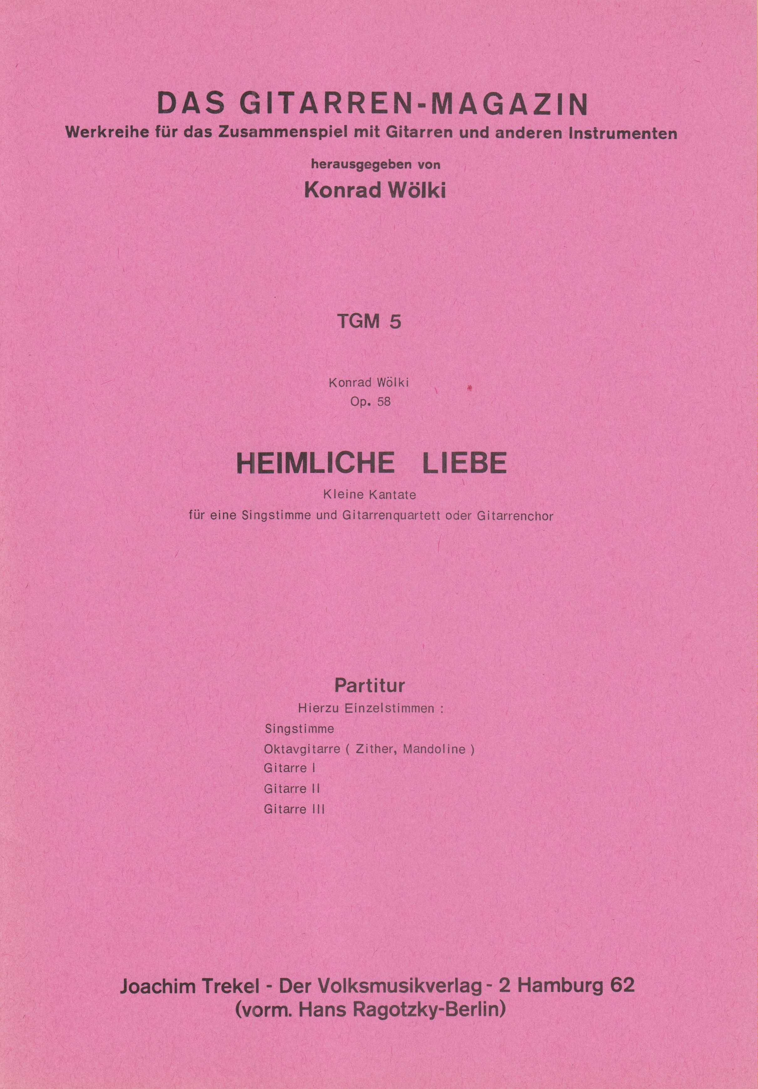 Heimliche Liebe op.58